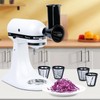 Slicer Shredder Grater Attachment Compatible with KitchenAid Stand Mixer, 4