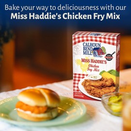 Calhoun Bend Mill Miss Haddie's Chicken Fry Mix | Southern Style, Crispy Chicken Coating for Frying, Breading, and Baking | Perfect for Fried Chicken, Seafood, and Vegetables - 8 Oz (Pack of 1)