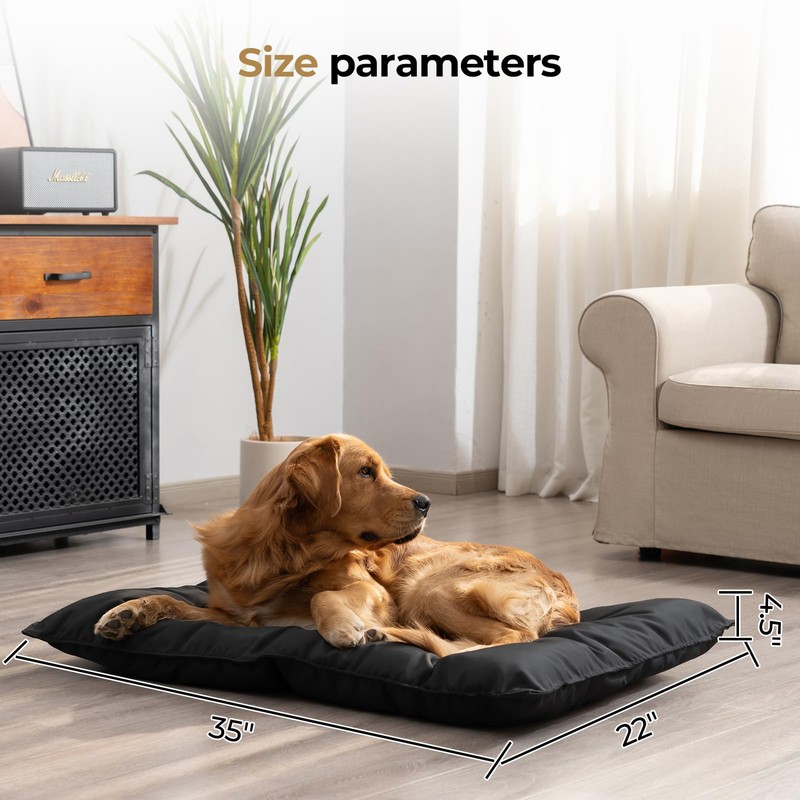 Couzssyhi Chew Proof Indestructible Dog Bed,Medium (22"x35")