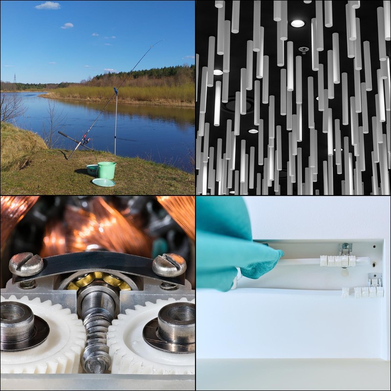 uxcell 5 Pcs White Plastic Rods 0.5 x 250mm ABS