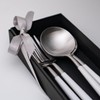 Cutipol GOA White/Matte Silver Dinner (2 Forks & Spoons) 4