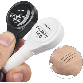 Regla de marca de cadena de posicionamiento de cejas semipermanente, cadena de pretintas, rejillas de mapeo de cejas, herramienta de medición, rejillas estirables