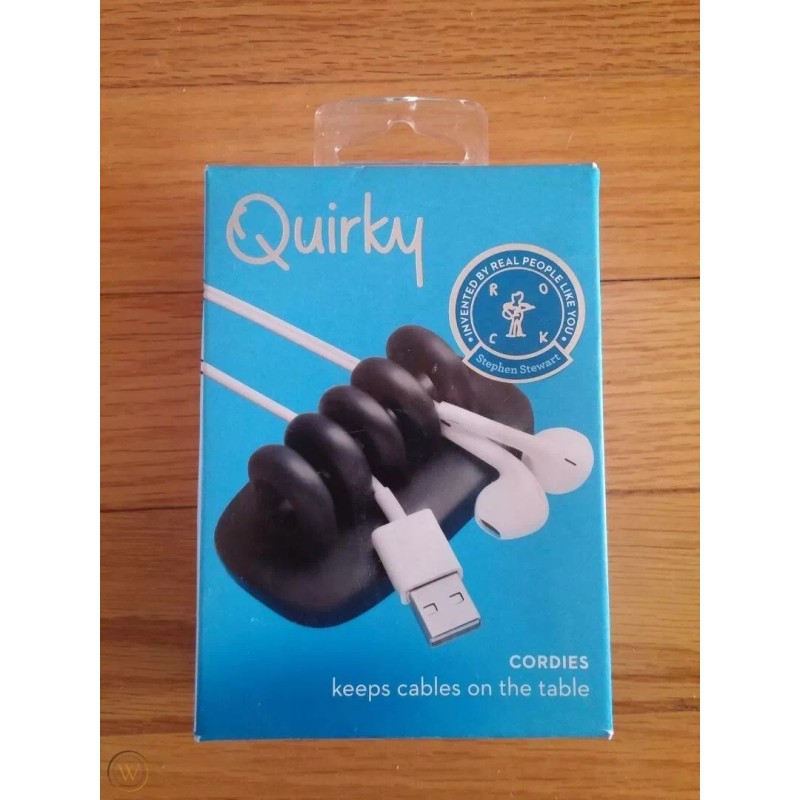 Quirky Cordies | Desktop Cable Organizer for Power Cords &