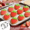Rtteri 5 Pcs Strawberry Cookie Cutter Set 2.36-3.7 inch Stainless