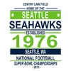 Seattle Seahawks Poster - Vintage 2013 Championship Team - 11x14 Matte Poster Print