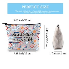 GJTIM Nautical Anchor Sailing Boating Gift Boating Sailing Nautical Zipper Pouch Nauti Survival Kit for Nautical Sailors (Survival Nauti 2 Bag)