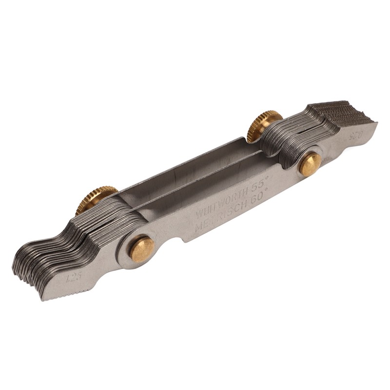 Thread Gauge 55° 60° 52 Blades Metric Imperial Stainless Steel