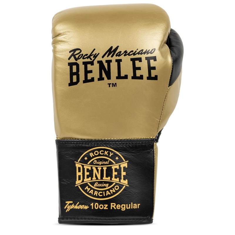 Benlee Leather Boxing Gloves Typhoon Gold/Black 10 oz R