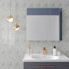 CHIHUT 12''x12'' Grey Wood Look Herringbone Peel and Stick Backsplash