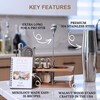 BarMaster Professional Cocktail Kit Mixology Set with Walnut Bar Stand