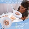 10X Magnifying Floor Lamp with 5 Wheels Rolling Base for