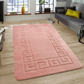 Modern Design Large Area Rug for Living room Bedroom Non Slip Long Hallway Runner Rug Floor Mats and Small Door Mats (Pink, 40 x 60 cm)