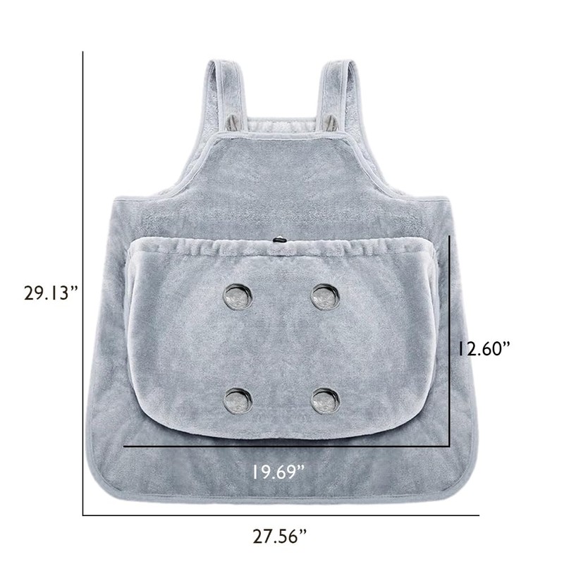 La La Pet® Adjustable Cat Apron Carrier with Holes Pet