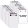 Qilery 24 Pcs Bulk Mini Clipboards with Pen Holder Clip