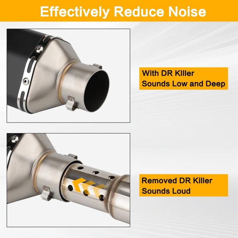 Universal Motorcycle DB killer 51mm 2" Exhaust Muffler Baffle Removable