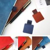 24 Pcs Self-adhesive Pen Elastic Notebook Band Holders PU Leather