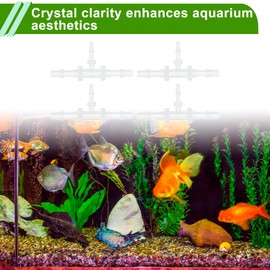 HOPESPANNER Plastic Hose Barb Fitting 1/8" x 1/16" x 1/8" Tee Type Fitting PP 4 Pcs