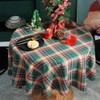 Christmas Check Tablecloth Tablecloth Emotional Camping Home Party Table Cover,