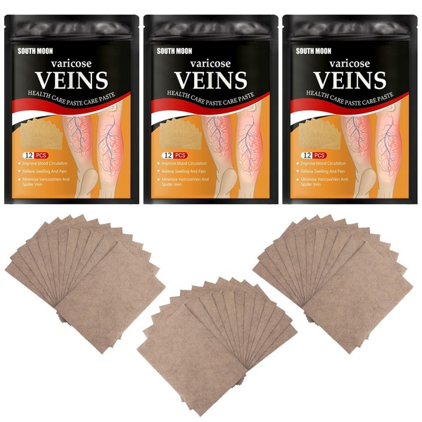 Jawfait 36PCS Varicose Veins Patch - Natural Relief Treatment for