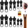 Zip Repair Set Replacement, 3 Sizes Removable Zip Replacement Zip