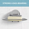Soap Dish Holder, Stainless Steel Soap Basket with Strong Suction