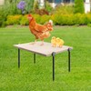 Chicken Perch Toy for Coop, Wooden Chick Roosting Bar with