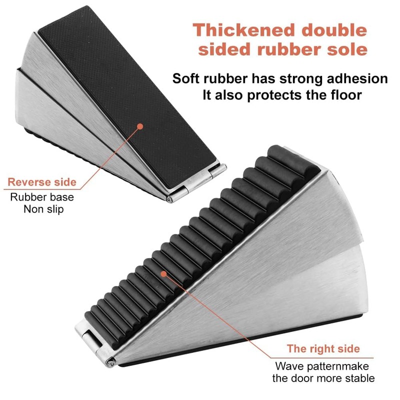 FACAICAI Door Stopper Heavy Duty Stoppers Wedge Tall Door Stop