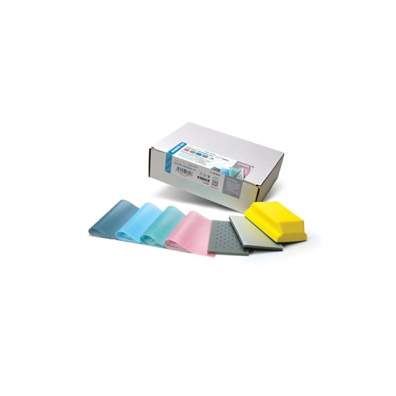 Hi-Tech Topcoat Finishing Sheet Starter Kit, Sanding Sheets, SP19155, Super