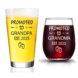 JERIO Grandparents Gifts Est 2025,Pregnancy Announcement for Grandparent,New Grandparents Day,Mother's Day,Father's Day,Christmas Gift for Grandma,Grandpa