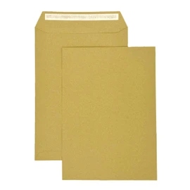 PAKNOR PAKNOR® 50x Braun Versandtaschen DIN C4 229× 324 mm 90g Briefumschläge ohne Fenster gerade Klappe Haftklebung Großbrief a4 Briefkuverts Geschäfts-Umschläge