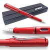 Lamy Engraved Fountain Pen Safari red Great gift for School