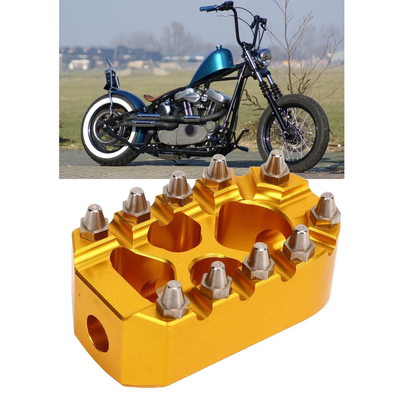 Motorcycle Gear Shifter Peg 360° Roating Anti Slip Golden Shift