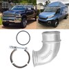 90 Degree Turbo Intake Elbow Air Transfer Pipe with Clamp