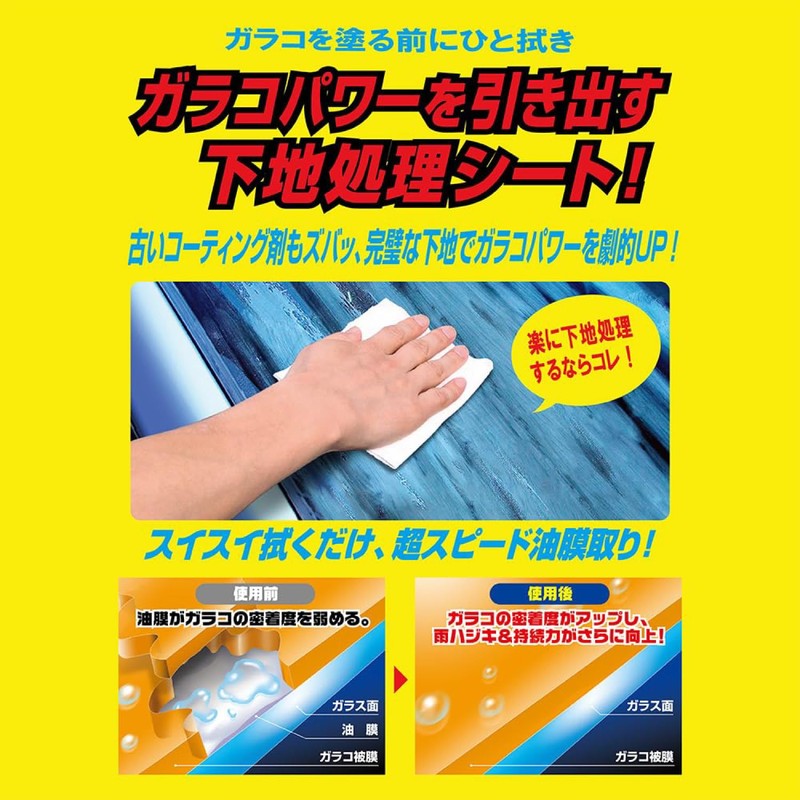 ソフト99 ガラコ コンパウンドクロス 6枚 自動車ガラス用 油膜取り 撥水下地処理 04063 (2個セット)