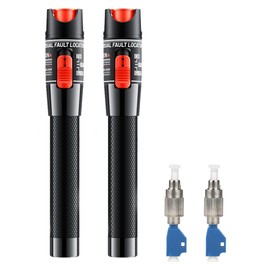 LIAYTRSS 2pcs Fiber Optic Cable Tester 50mW Fiber Optic Pen FTTH Optical Troubleshooting 50km with FC-LC Adapter for Fiber Optic Technology