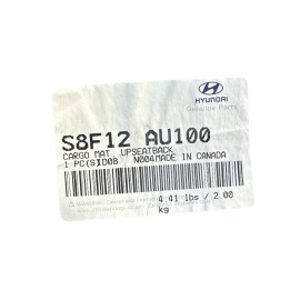 Hyundai OEM 2020-24 Hyundai Palisade Up Seat Back Cargo Tray Carpet Trunk Mat S8F12AU100