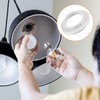 iTYOOS 8-Piece Lamp Adapter Ring Set - Metal Shade Collar