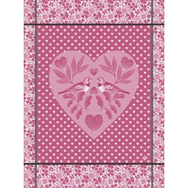 Le Jacquard Français Amour Pivoine 27450 Tea Towel 80 x 60 cm Cotton