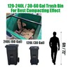 Manual Trash Compactor, Touchless Trash Can Compactor, Labor-Saving Leverage Push