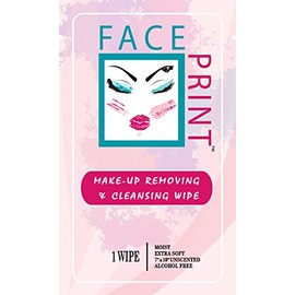 Face Print - Body Wipe Company - Premium makeup removing wipes - Facial cleansing towelettes - 30 Individual Packs
