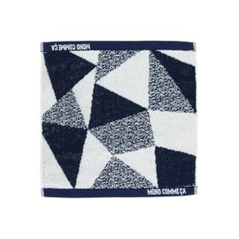 Com Size M 95-20VI04-204 Handkerchief Towel, Panel Pattern, navy