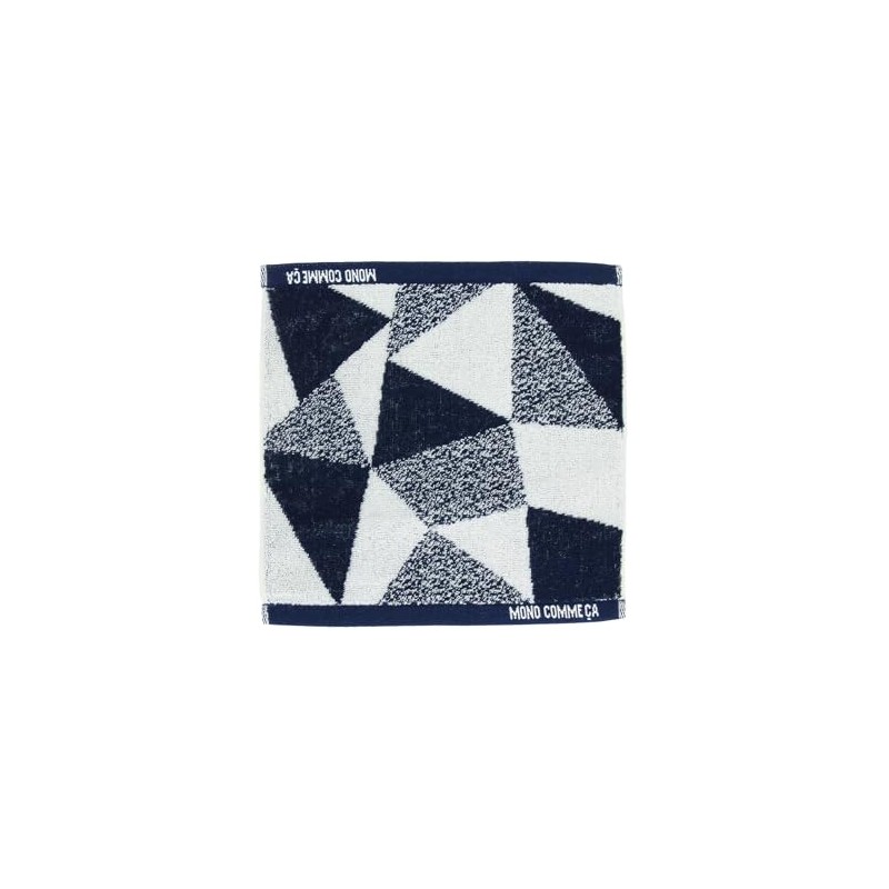 Com Size M 95-20VI04-204 Handkerchief Towel, Panel Pattern, navy