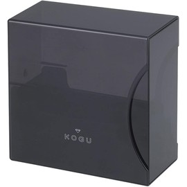 KOGU Shimomura Co., Ltd. Coffee Filter Case, Black, Made in Japan, Made in Japan, Resin, For 1 - 2 Cups, 2 - 4 Cups, Conical, Trapezoid, Storage of 120 Pieces, Includes Dividers, Visible Contents 44342, Tsubamesanjo
