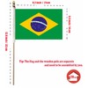 NJ & NJBW 20 Pack Small Mini Brazil Flag on