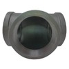 Gloxco 4" Pipe Fitting Tee, 150# Black Malleable Iron, Female