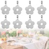 STCRERAG Pack of 8 Flower Tablecloth Weights, Stainless Steel Tablecloth