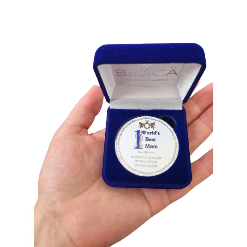 BIDICÄ Best Mother in the World recognition medal with box