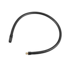 Hihaha Tire Inflator Extension Hose Chuck Adapter/Outer Air Pump Tube Tire Valve Connection Pipe for Car Truck Bike MTB/Durable Copper Rubber 50cm Threaded / 1Pcs Black