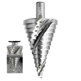 HSS Step Drill Metal Drill Taper Drill Bit CYLBAQ 5-35 mm Peeling Drill Set Professional Hole Drill 13 Levels HSS Step Drill for Plastic, Wood