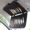 Aturmon Car Visor Organizer, 14-Capacity CD Storage Case, Black, Non-woven